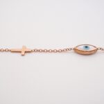Βραχιόλι RoseGold Κ14 Κωδ.PA14080-3.
