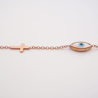 Βραχίολι RoseGold Κ14